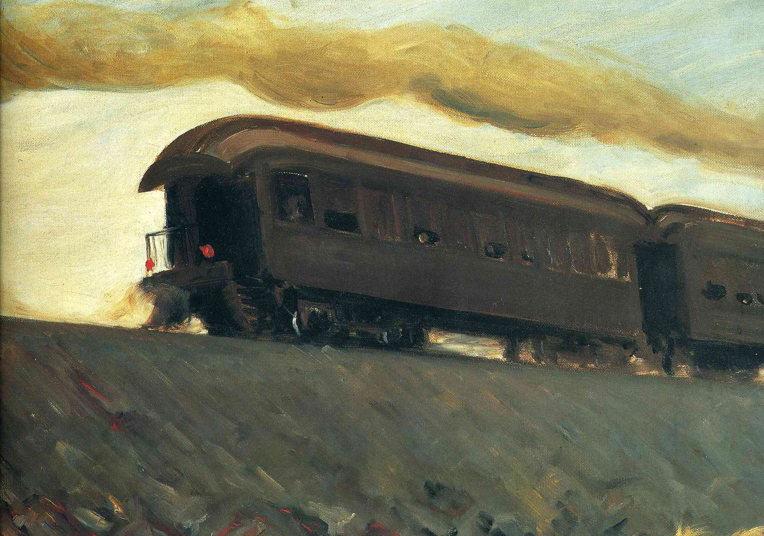 Ed Hopper Train Painting